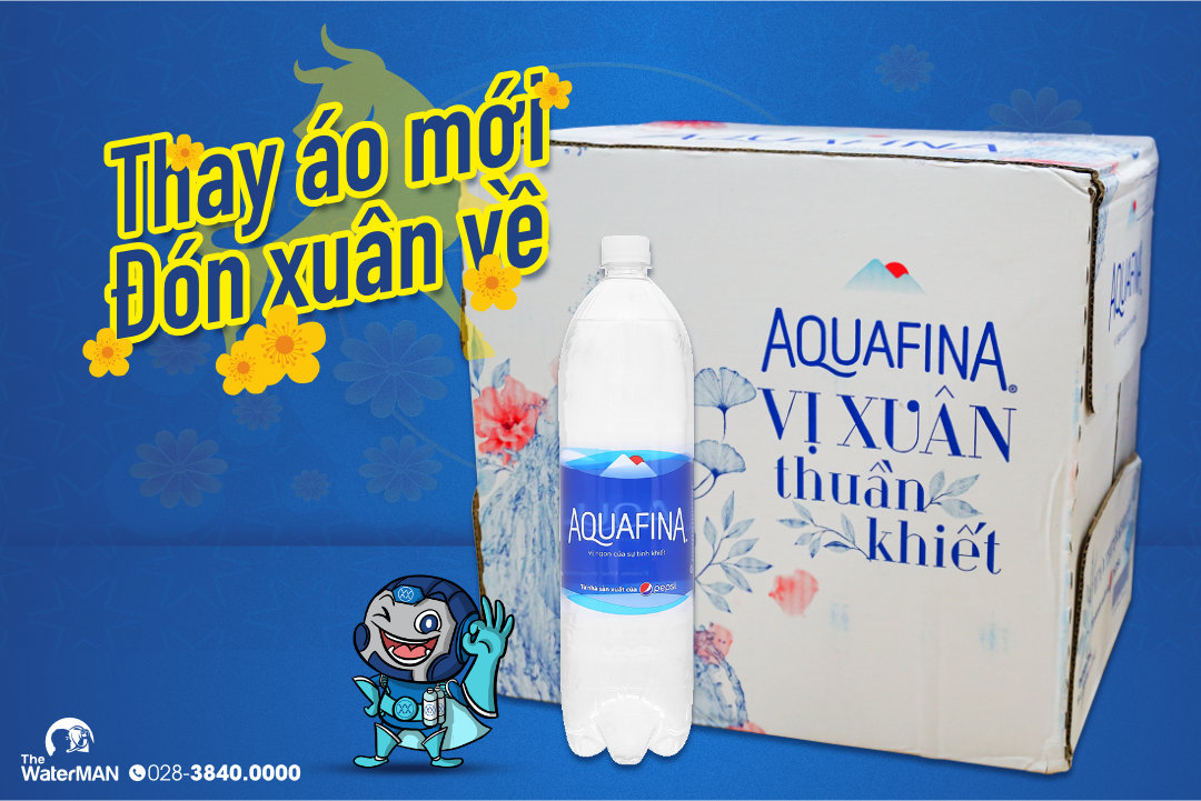 Nhãn hiệu mới của nước tinh khiết Aquafina